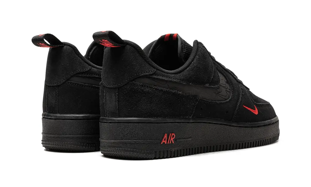Nike Lifestyle Air Force 1 Low 'Multi Swoosh Black Crimson'
