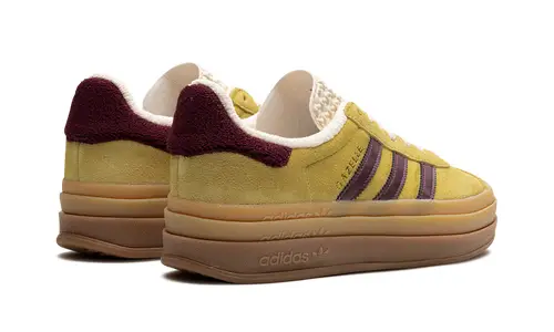 Adidas Gazelle Gazelle Bold Platform WMNS 'Yellow Burgundy' 