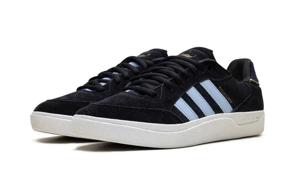 More Adidas Shoes Tyshawn Low 'Black Clear Sky'
