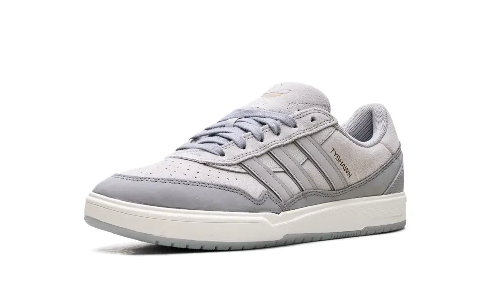 More Adidas Shoes Tyshawn II 'Light Onix Clear Granite Chalk White' 