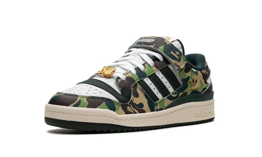 More Adidas Shoes Forum 84 Low 'Bape 30th Anniversary Green Camo'