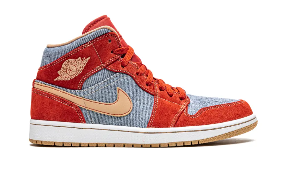 Air Jordan 1 Air Jordan 1 Mid SE 'Denim Red Suede' 