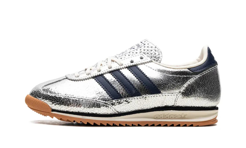 More Adidas Shoes SL 72 OG WMNS 'Silver Metallic Collegiate Navy' 