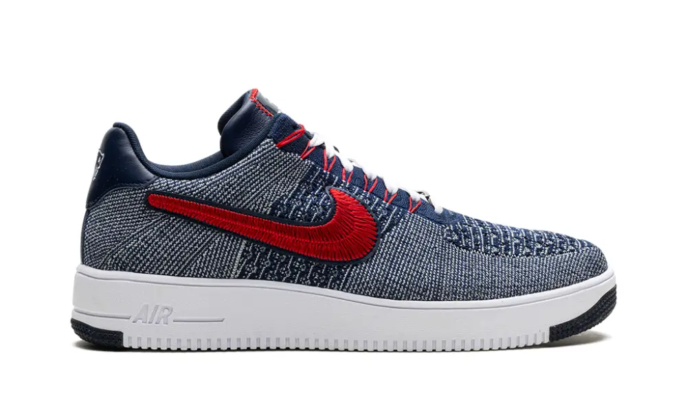 Nike Lifestyle Air Force 1 Ultra Flyknit Low 'Patriots Robert Kraft Wolf Grey' 