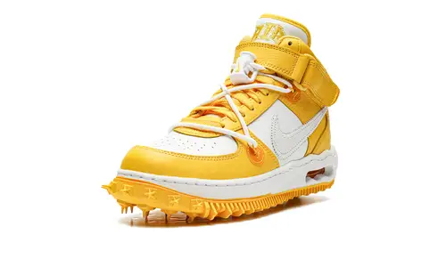 Nike Lifestyle Air Force 1 Mid 'Off-White - Varsity Maize' 