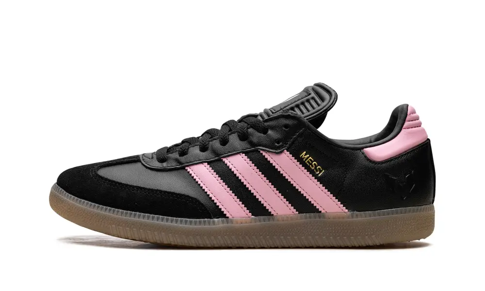 Adidas Samba Samba Messi Indoor 'Core Black   Gold Metallic   Gum' 