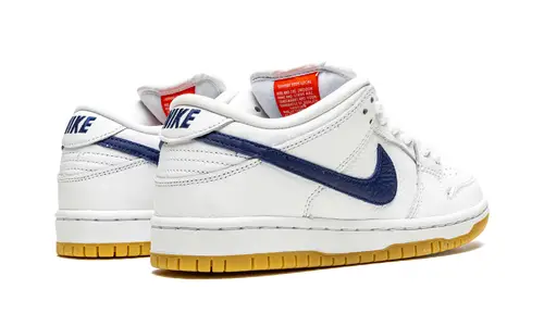 Nike SB SB Dunk Low Pro Iso 'Orange Label - White   Navy' 