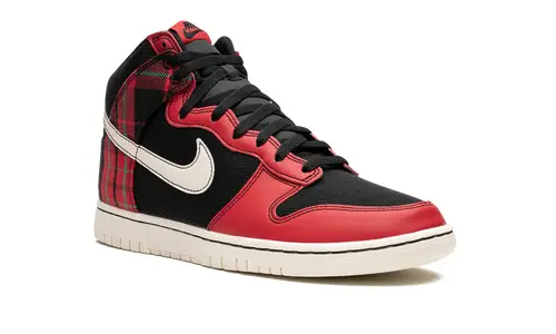 Nike Dunk Dunk High 'Plaid - Black Red' 