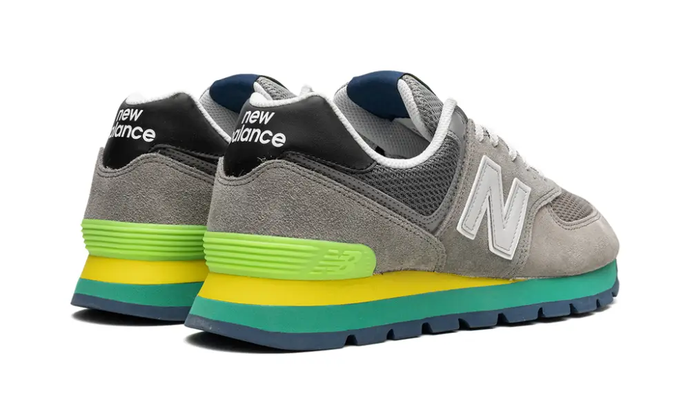 New Balance 574 574 Rugged 'Rugged Grey Yellow Emerald'