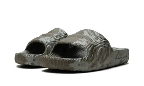 More Adidas Shoes Adilette 22 Slides 'Olive Strata Silver Green' 
