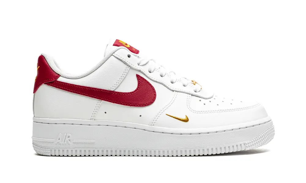 Nike Lifestyle AIR FORCE 1 LO ESSENTIAL MNS WMNS 'White   Gym Red' 