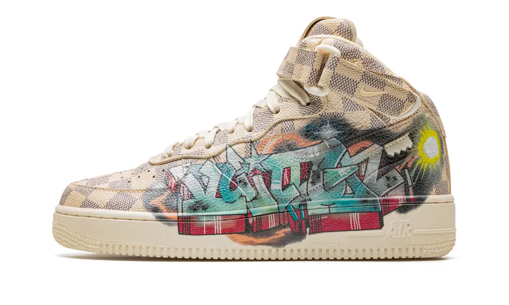 Nike Lifestyle Louis Vuitton Air Force 1 Mid 'Virgil Abloh - Graffiti' 