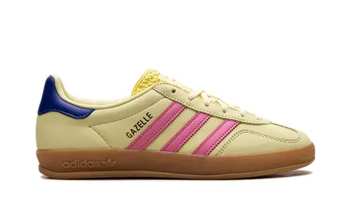 Adidas Gazelle Gazelle Indoor WMNS 'Powder Yellow Lucid Pink Royal' 