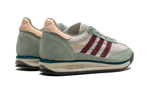 More Adidas Shoes SL 72 RS 'Putty Grey Shadow Red'