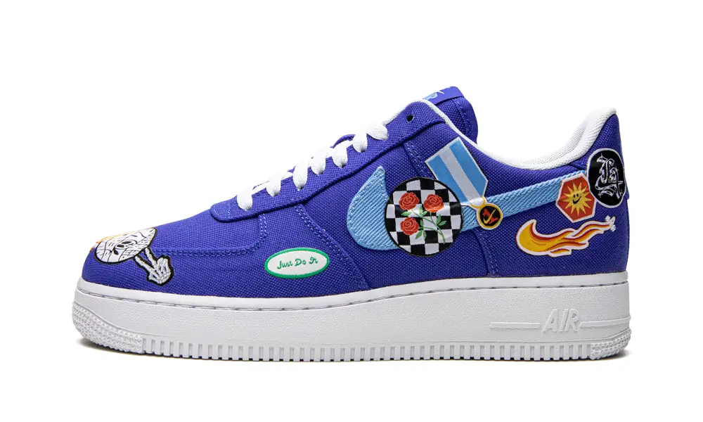 Nike Lifestyle AIR FORCE 1 LO '07 PRM MNS WMNS 'Los Angeles Patched Up' 