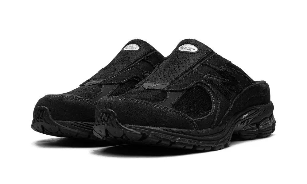 New Balance 2002R 2002R Mule 'Triple Black Pony Hair' 