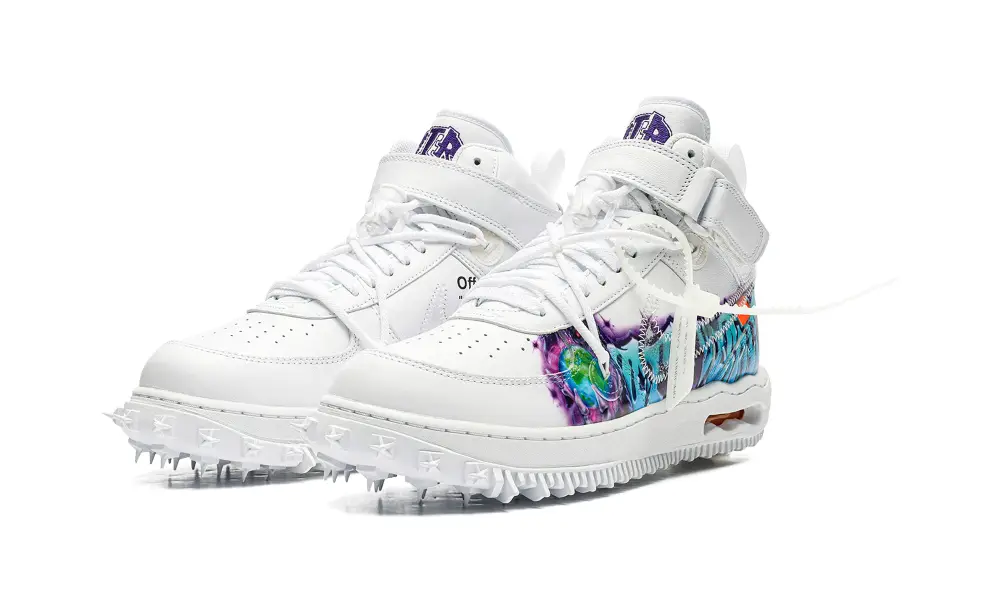 Nike Lifestyle Air Force 1 Mid 'Off-White - Graffiti White' F9295