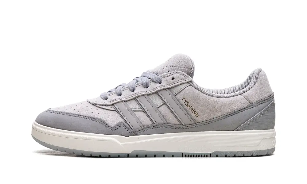 More Adidas Shoes Tyshawn II 'Light Onix Clear Granite Chalk White'