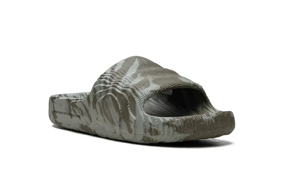 More Adidas Shoes Adilette 22 Slides 'Olive Strata Silver Green' 