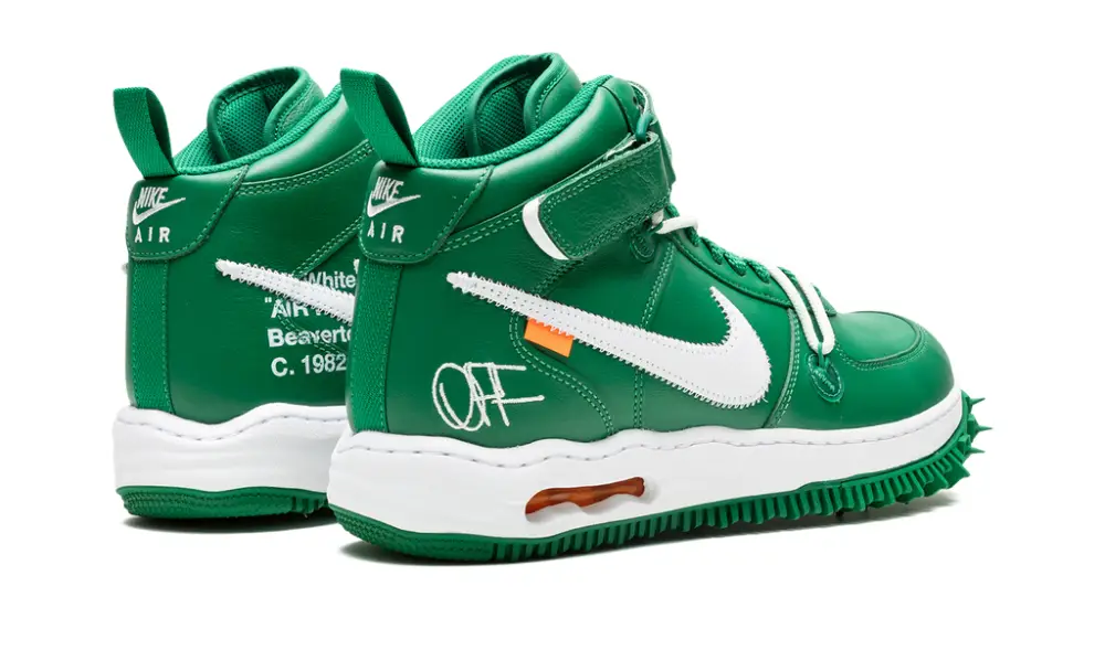 Nike Lifestyle Air Force 1 Mid 'Off-White - Pine Green' 