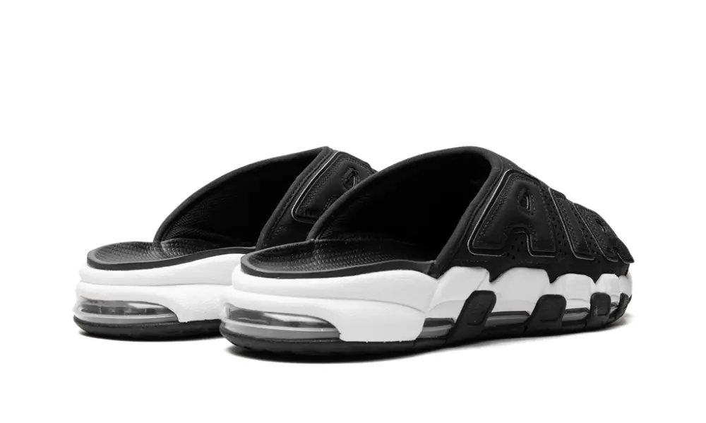 Nike Basketball Air More Uptempo Slide 'Black White Red' 