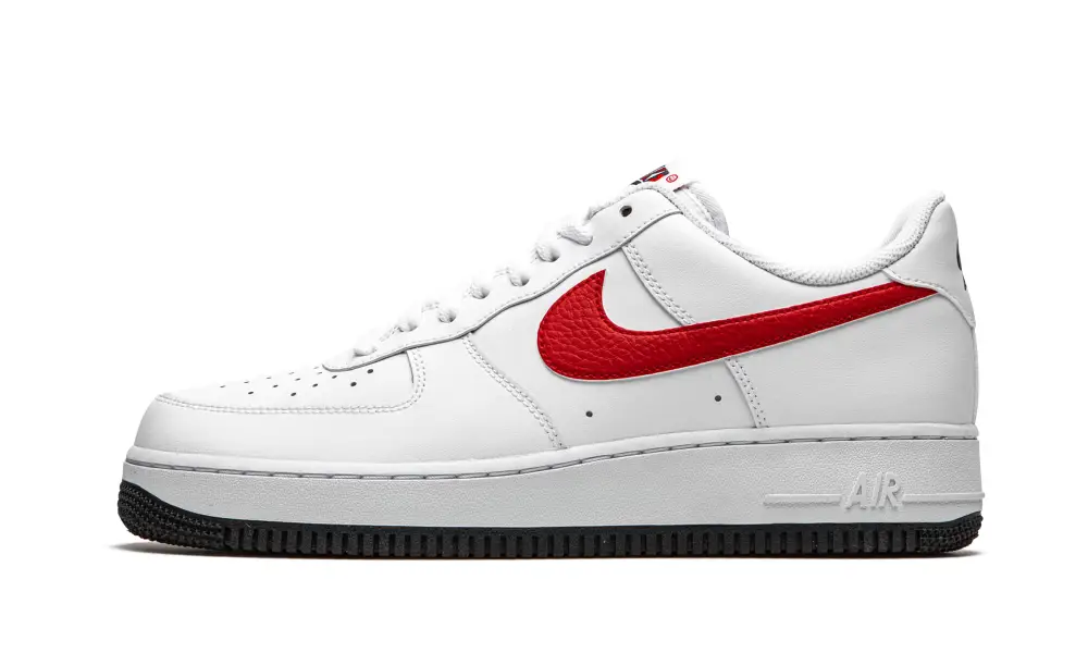 Nike Lifestyle Air Force 1 '07 'Mismatched Swooshes - White Red Blue'