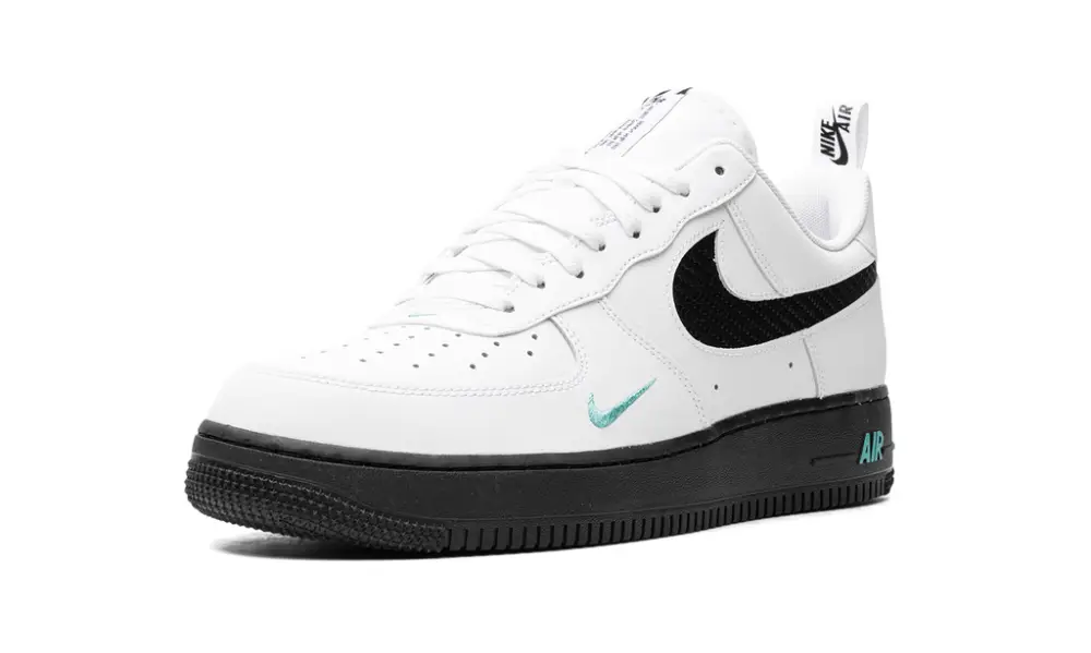 Nike Lifestyle Air Force 1 'White Black Teal' 