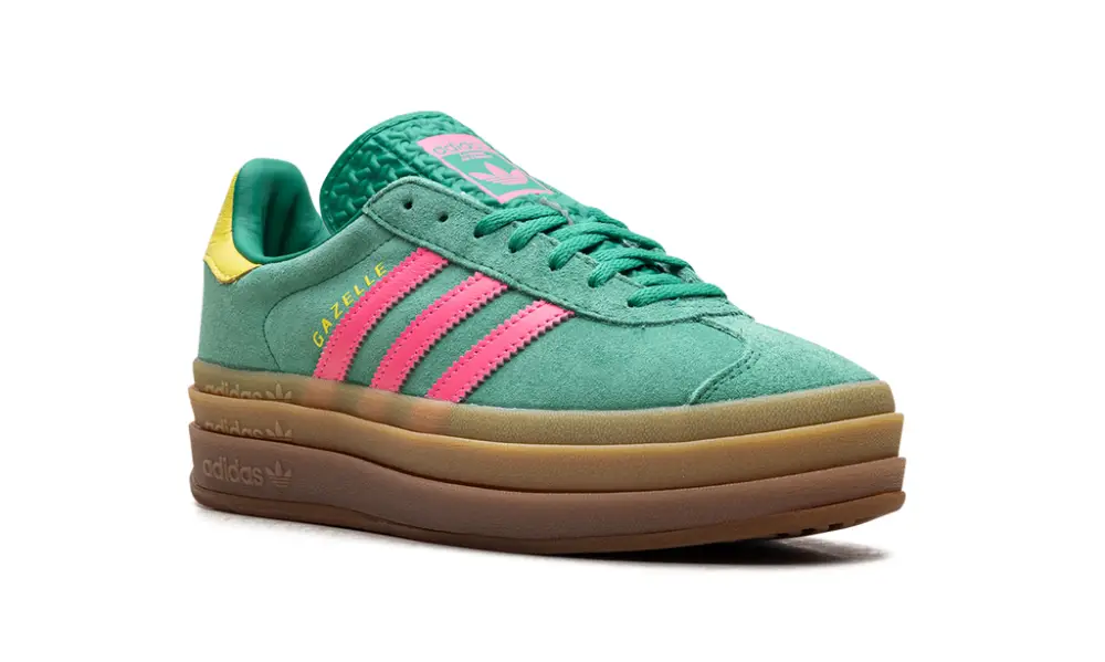 Adidas Gazelle Gazelle Bold WMNS 'Court Green Lucid Pink'