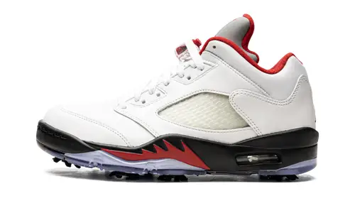 Air Jordan 5 Air Jordan 5 Low Golf 'Fire Red - Silver Tongue' 