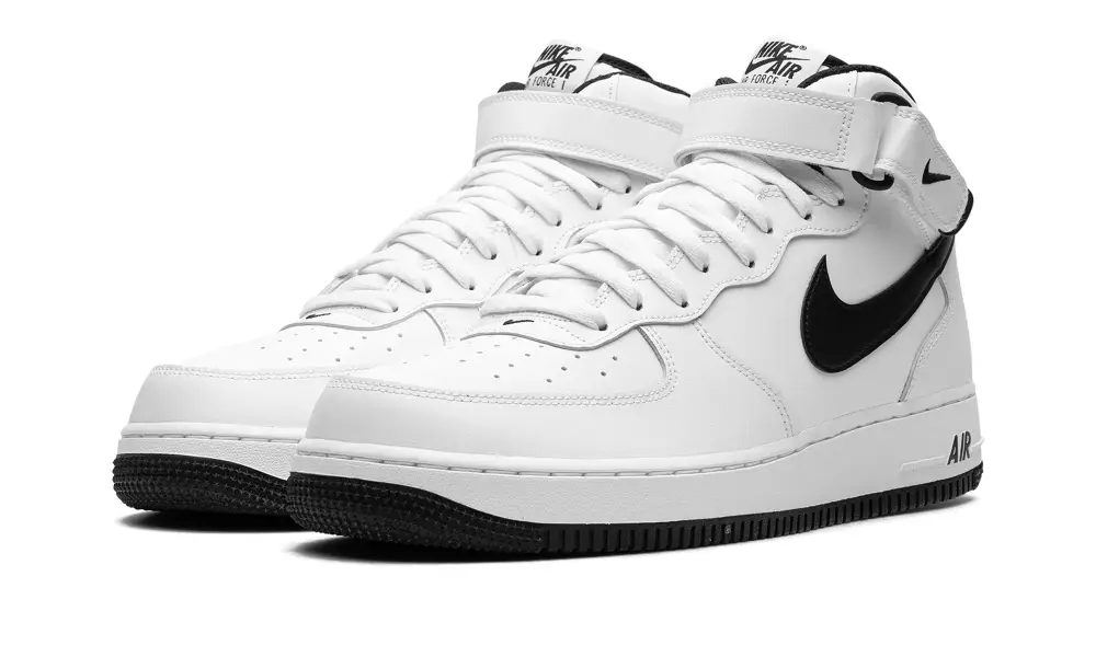Nike Lifestyle Air Force 1 Mid 'White Black' 