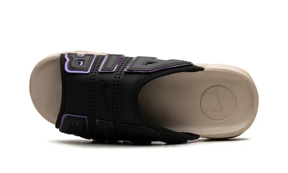 Nike Basketball Air More Uptempo Slide 'Black Sanddrift Iridescent'