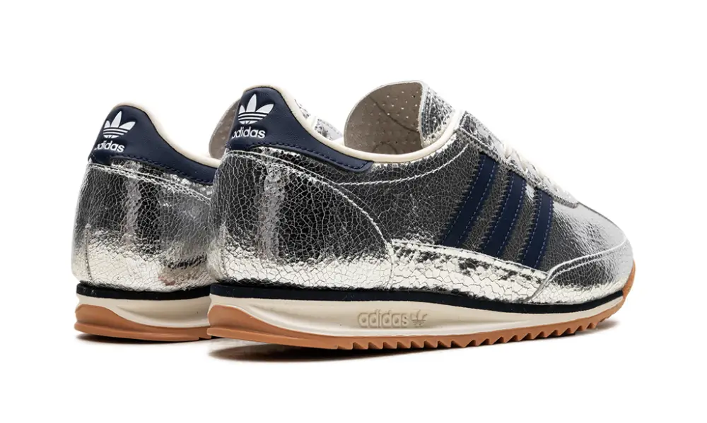 More Adidas Shoes SL 72 OG WMNS 'Silver Metallic Collegiate Navy' 