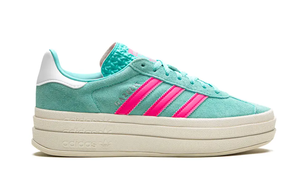 Adidas Gazelle GAZELLE BOLD WMNS 'Flash Aqua   Lucid Pink' 