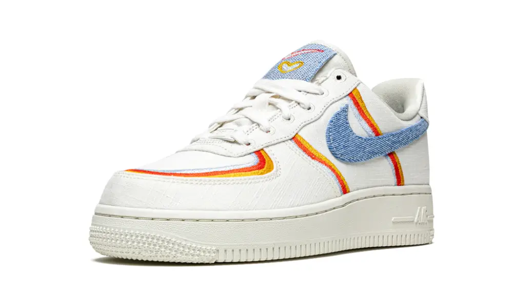 Nike Lifestyle AIR FORCE 1 '07 LV8 MNS WMNS 'Denim Swoosh' 