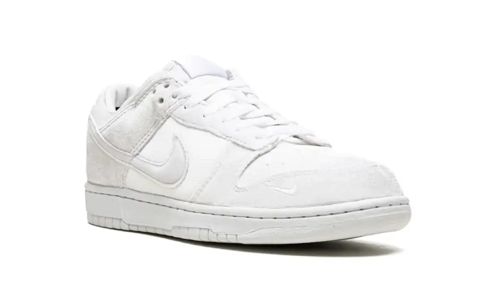 Nike Dunk Dunk Low 'Dove Street Market Triple White Velvet'