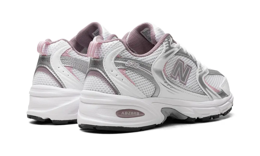 New Balance 530 530 'White Silver Metalic Ice Wine Mid Century Pin' 