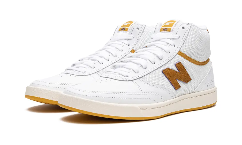 More New Balance Numeric 440 High 'White Yellow' 