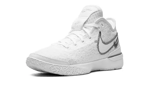 Nike Basketball Zoom Lebron NXXT Gen 'White   Metallic Silver' 