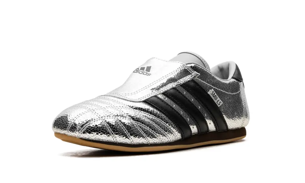 More Adidas Shoes Taekwondo WMNS 'Silver Metallic Black' 