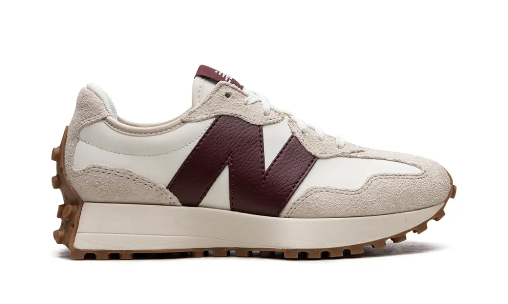 New Balance 327 327 WMNS 'Moonbeam Classic Burgundy' 