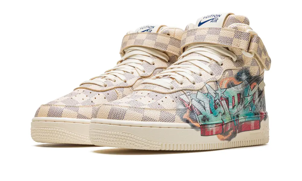 Nike Lifestyle Louis Vuitton Air Force 1 Mid 'Virgil Abloh - Graffiti'