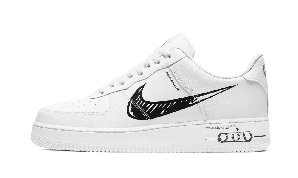 Nike Lifestyle Air Force 1 Low 'Sketch Pack - Black' 
