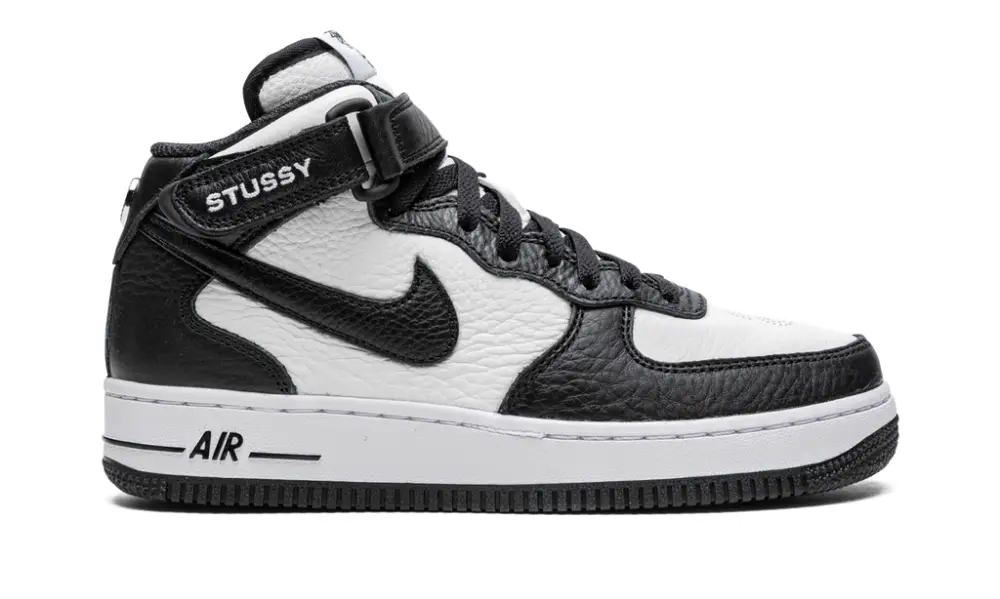 Nike Lifestyle Air Force 1 Mid 'Stussy - Light Bone Black'