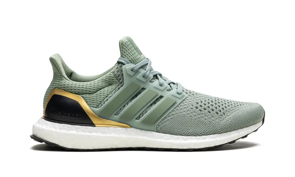 More Adidas Shoes Ultra Boost 1.0 'Silver Green Gold Metallic'
