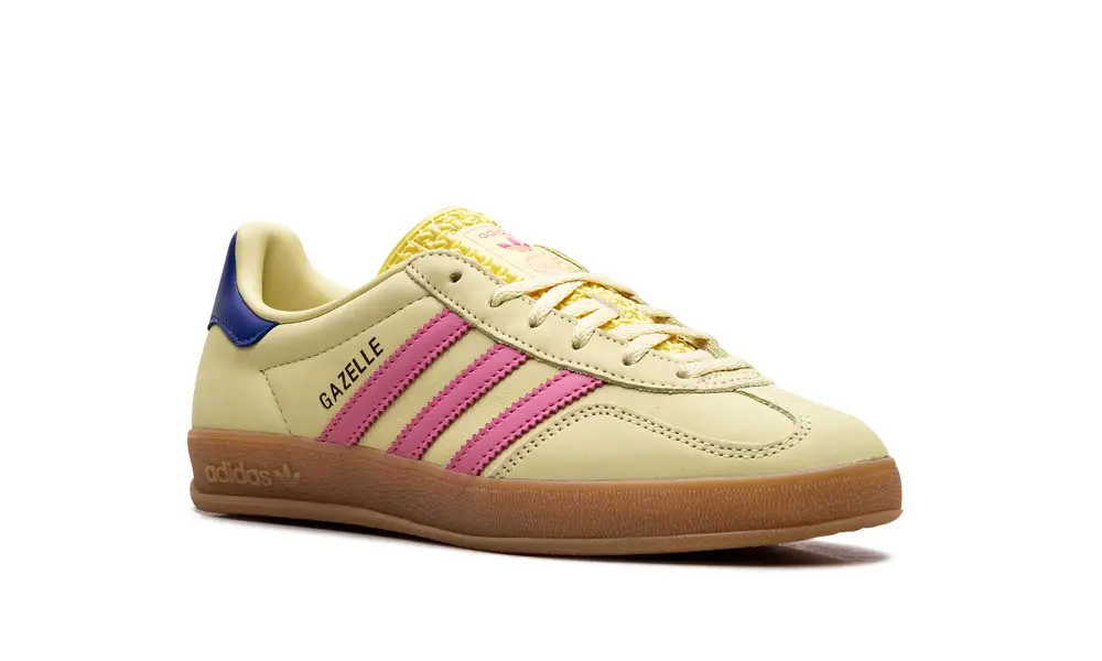 Adidas Gazelle Gazelle Indoor WMNS 'Powder Yellow Lucid Pink Royal' 