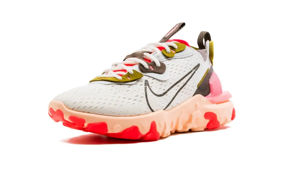 Nike Lifestyle REACT VISION MNS WMNS 'Summit White   Siren Red' 