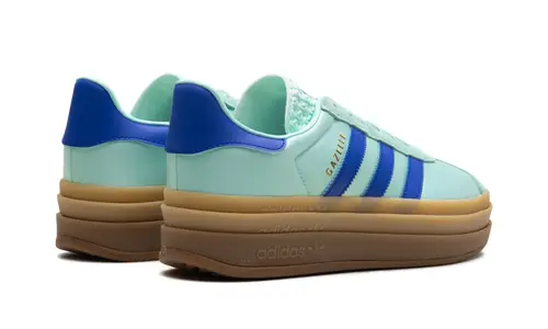 Adidas Gazelle Gazelle Bold WMNS 'Clear Mint Lucid Blue Gold Metallic' 