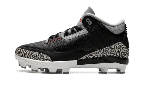 Air Jordan 3 Air Jordan 3 Cleats 'Black Cement' 