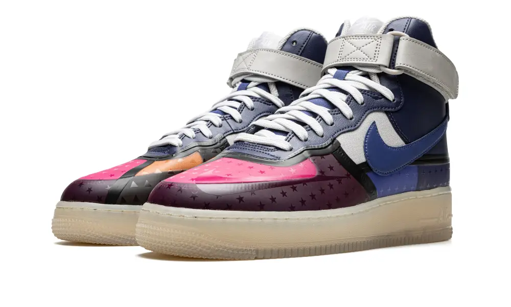 Nike Lifestyle Air Force 1 High '07 Premium 'Thunder Blue Pink Prime' 