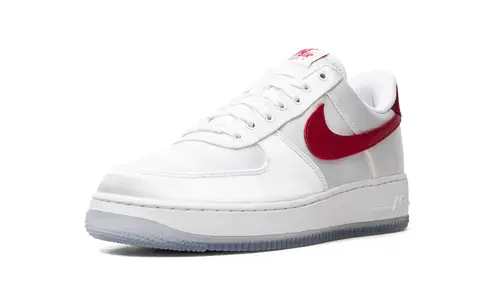 Nike Lifestyle AIR FORCE 1 LO '07 WMNS 'Satin White Varsity Red' 